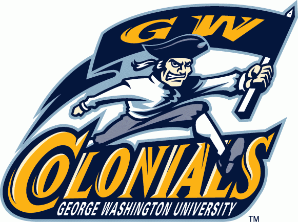 George Washington Colonials 1997-2008 Primary Logo iron on transfers for fabric